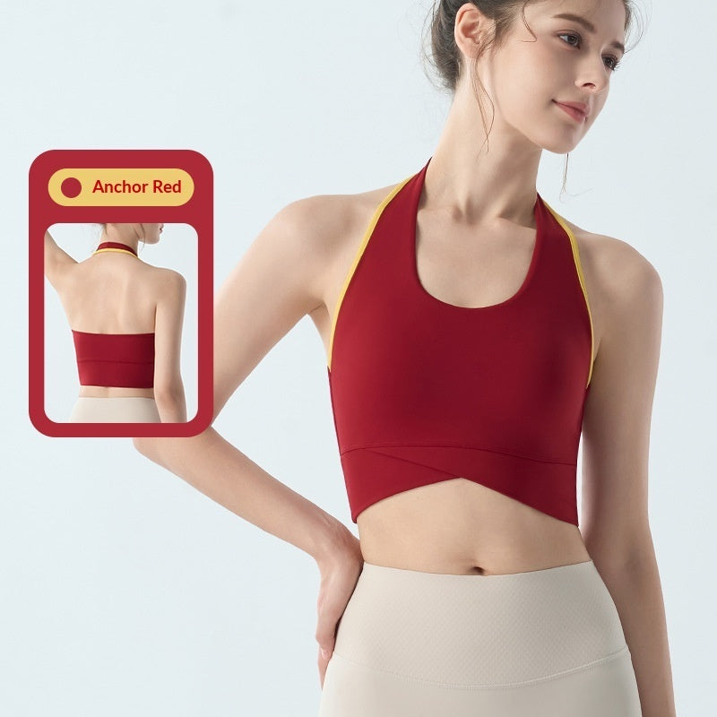 Yoga Top With Wide Shoulder Straps And A Secure Chest Pad