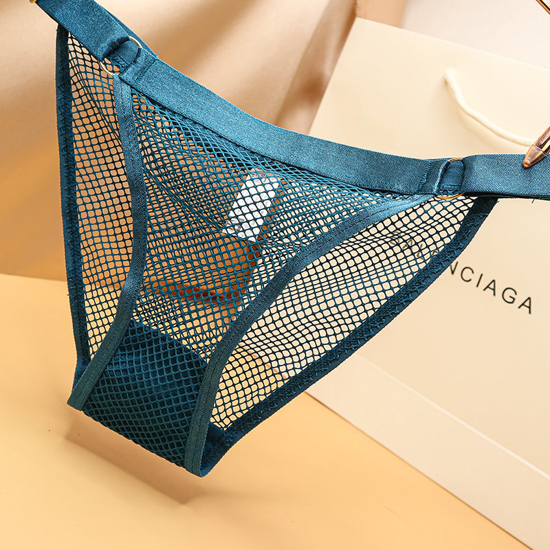 European And American Women's Sexy Mesh Transparent Panties