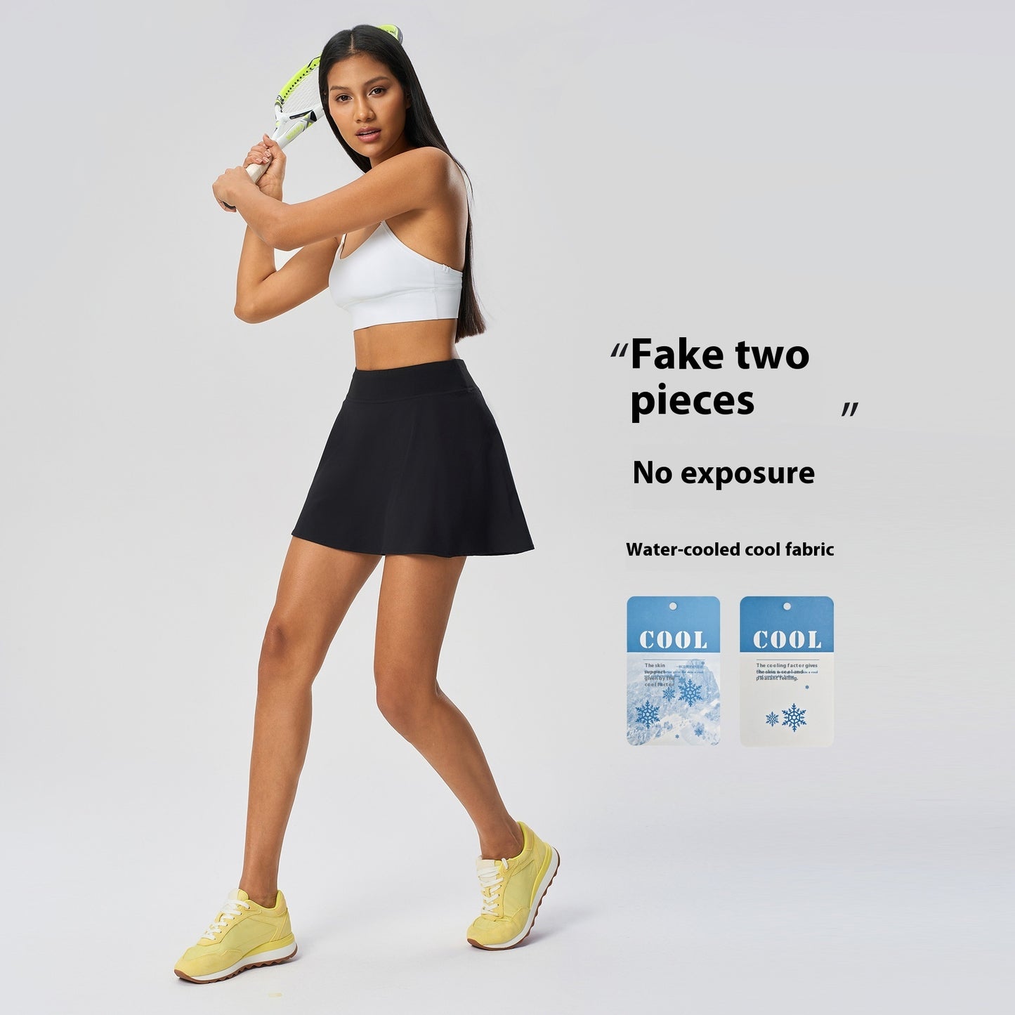 Sports Skirt Cover Thin Band Lining Tennis Skirt