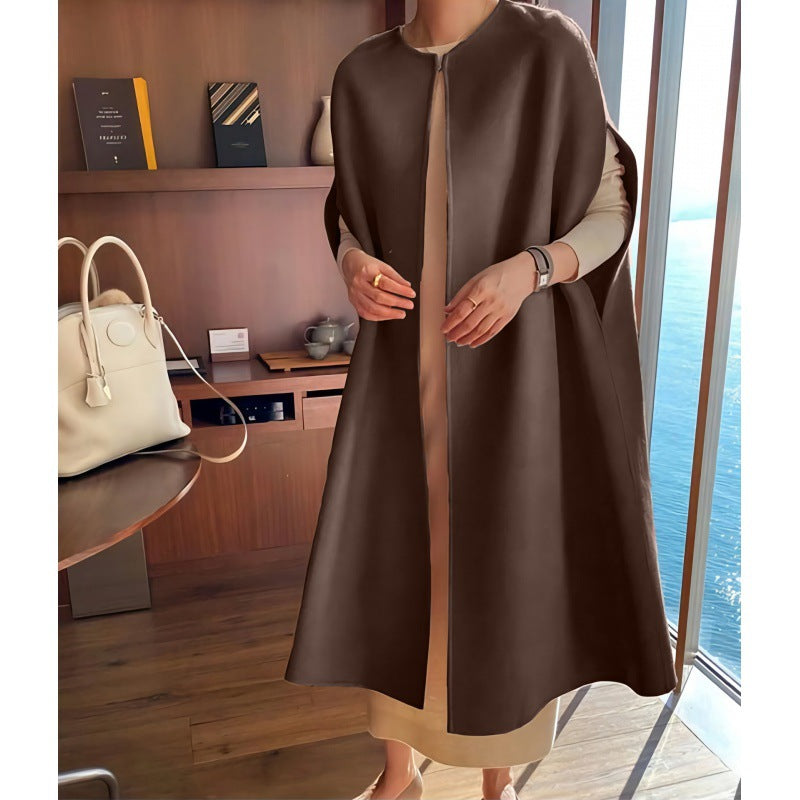 Women's Loose Wool Mid-length Vest Coat