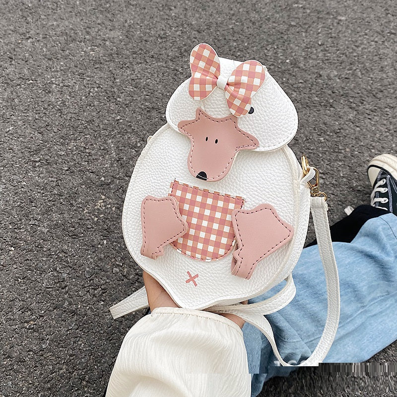 Contrast Versatile Plaid Casual Crossbody Bag