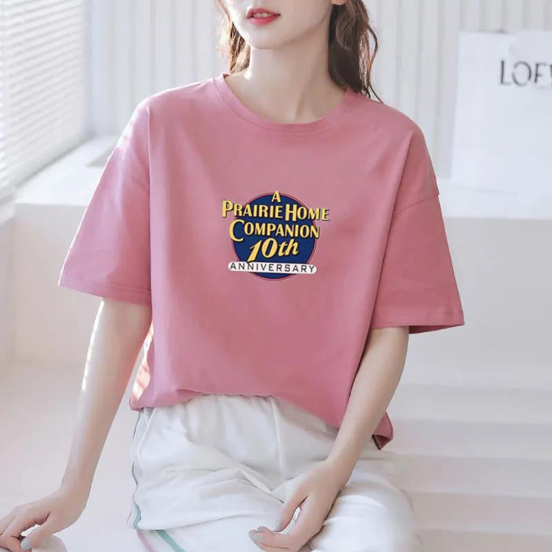 Watermelon Home Summer Short Sleeve T-shirt For Women