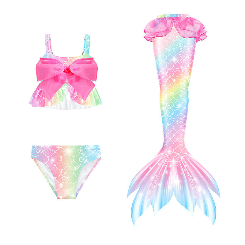 Mermaid Swimsuit Mermaid Tail Swimsuit Girls Swimwear Set Kids Onsen Swimsuit