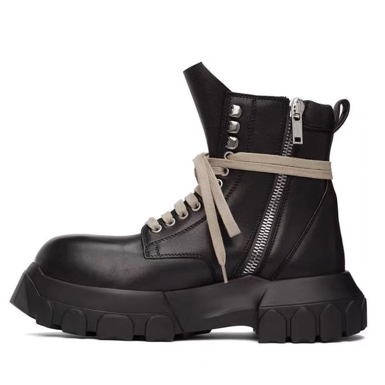 Mænds high-top britiske retro tyksålede Martin støvler