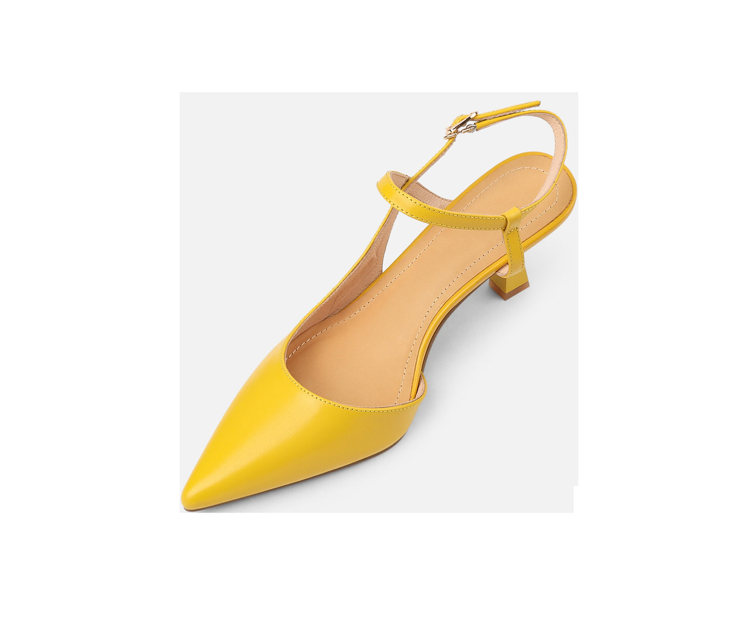 Women's Leather Buckle Stiletto Pointed Toe Sandals