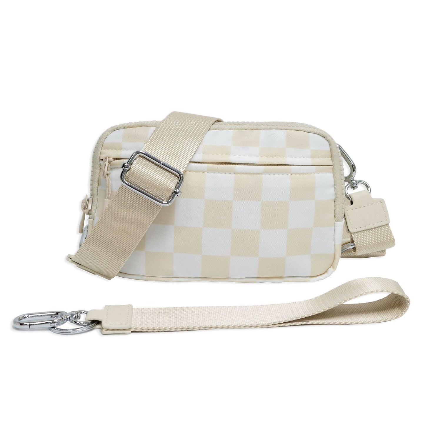 Double-layer Polyester Waterproof Outdoor Sports Running Crossbody Waist Bag