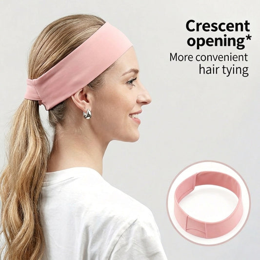 Sports Headbands For Men Women, Elastic Sweatband Wicking Athletic Head Band For Running Basketball Yoga Cycling, Wide Non-Slip Workout Hair Band