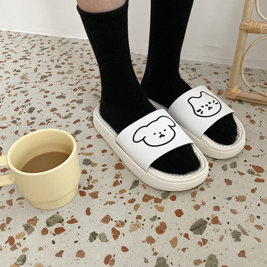 Women's Casual Sandals And Slippers With Thick Soles And Soft Soles