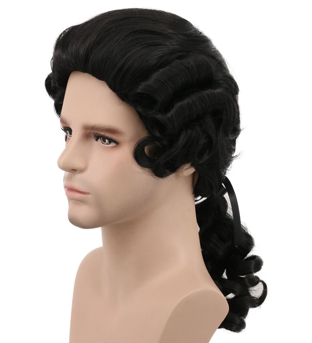 Colonial Male Lawyer Judge Chemical Fiber Wig