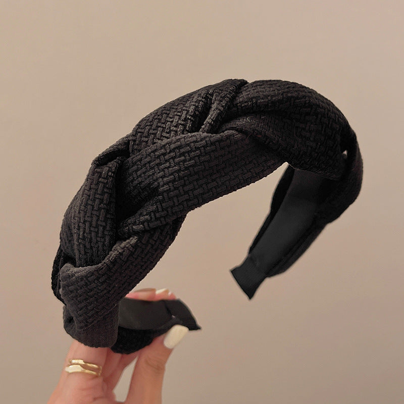 Women's Braided Braid Sponge Face Wash Hair Bands