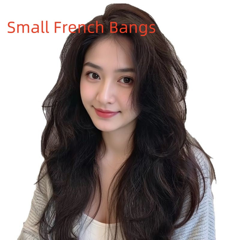 Long Curly Full Human Hair Full-head Wig
