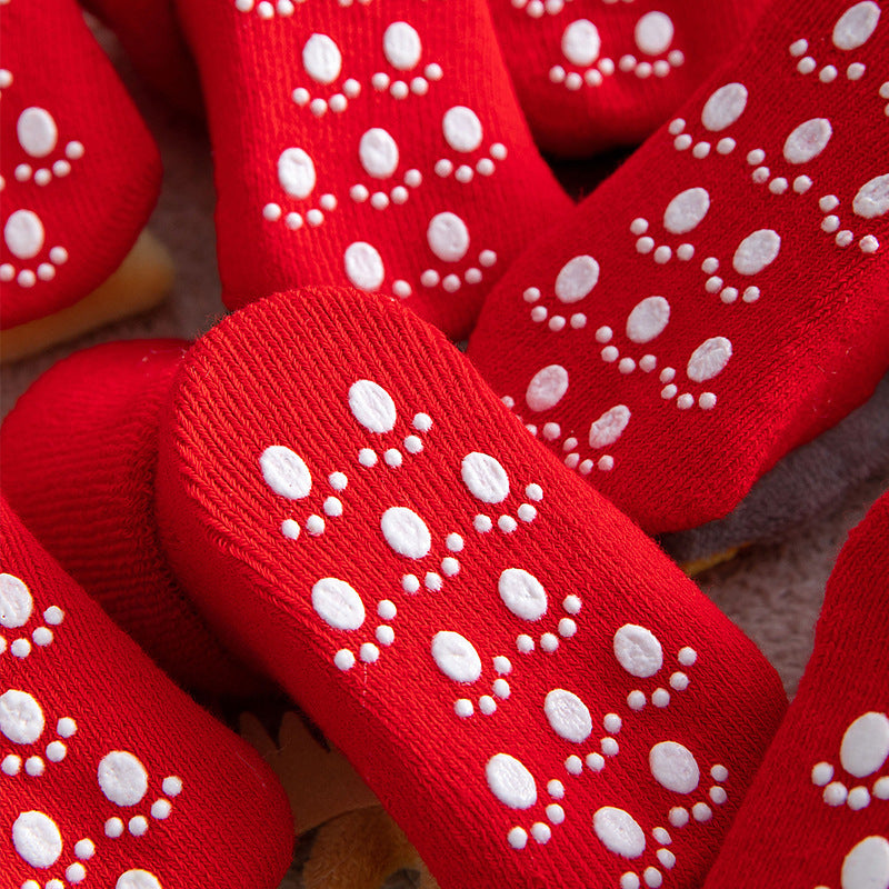 Christmas Non-slip Dotted Rubber Floor Socks