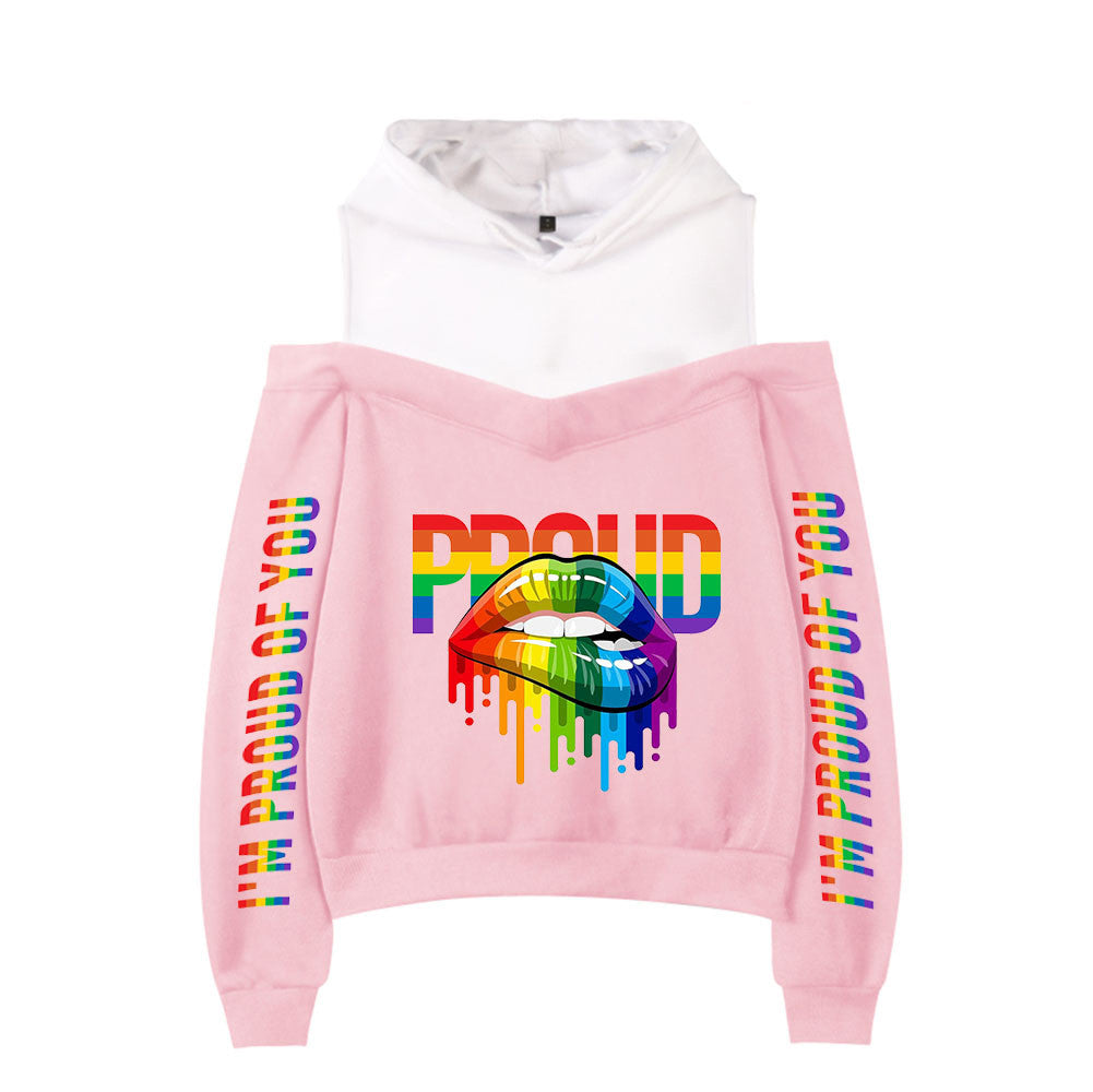 New Sexy Off-the-shoulder Hoodie For Women