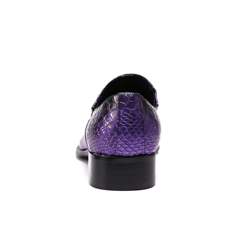 Metal Iron Head Personality Korean Style Pointed Toe British Fashion Shoes