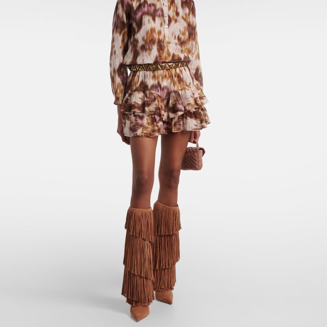 Round Head Waterproof Street Fashion Tassel Boots