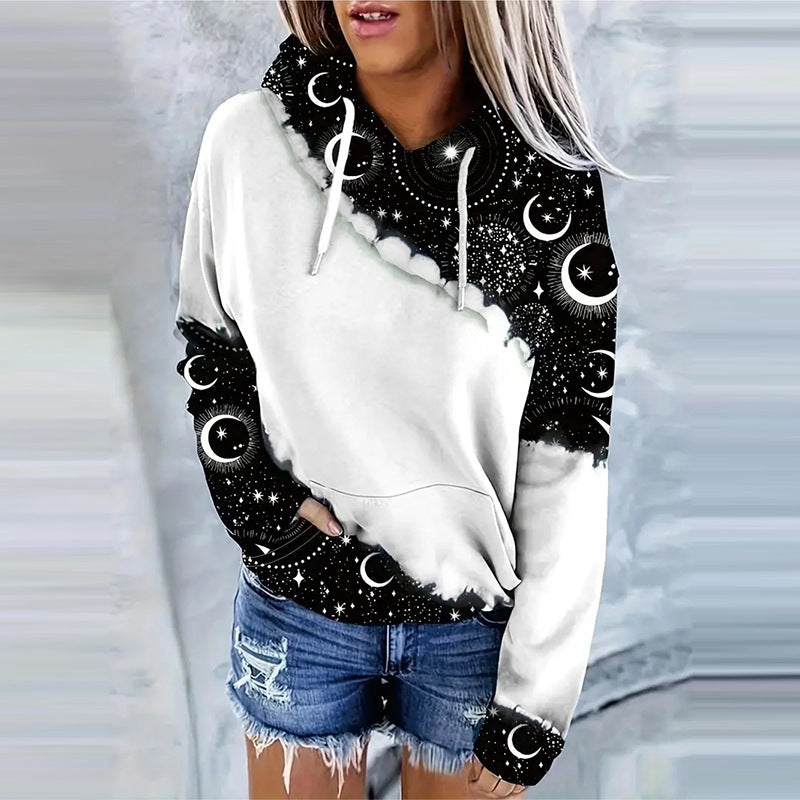 Digital Printing Stylish Fashion Ladies Hoodie Sweater
