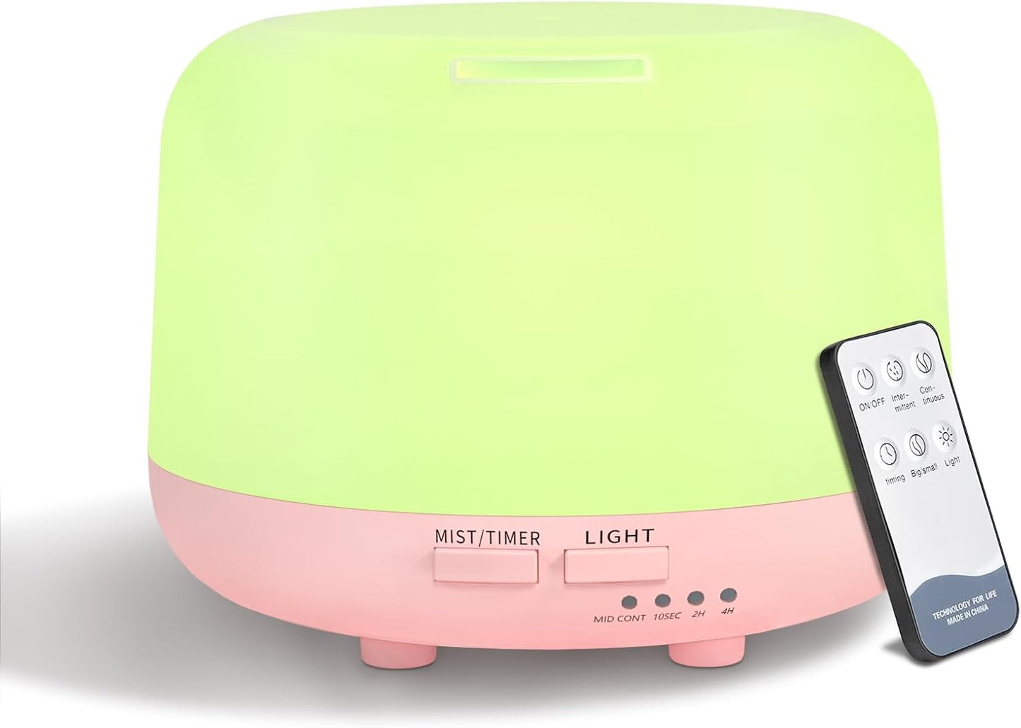 Oil Diffuser Humidifier 300Ml,Electric Ultrasonic Air Aroma Diffusers Vaporizer,Scent Mist Defuser with Remote,Auto-Off,7Led Color Changing Light for Large Bed Room,Home,Office