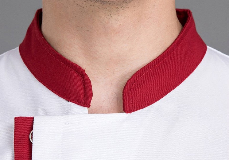 Chef Long Sleeve Coveralls With Dark Buttons