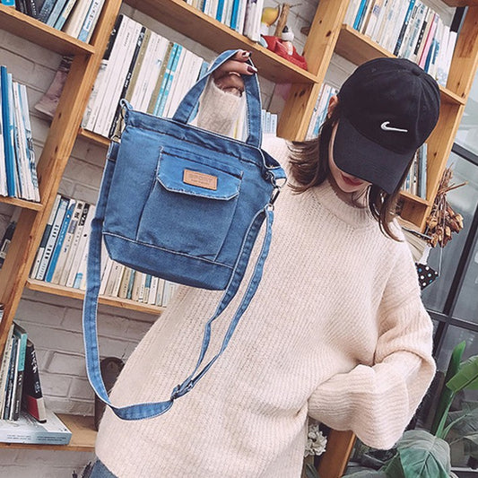 New Ins Fashion Simple Students Literary Shoulder Cloth Bag
