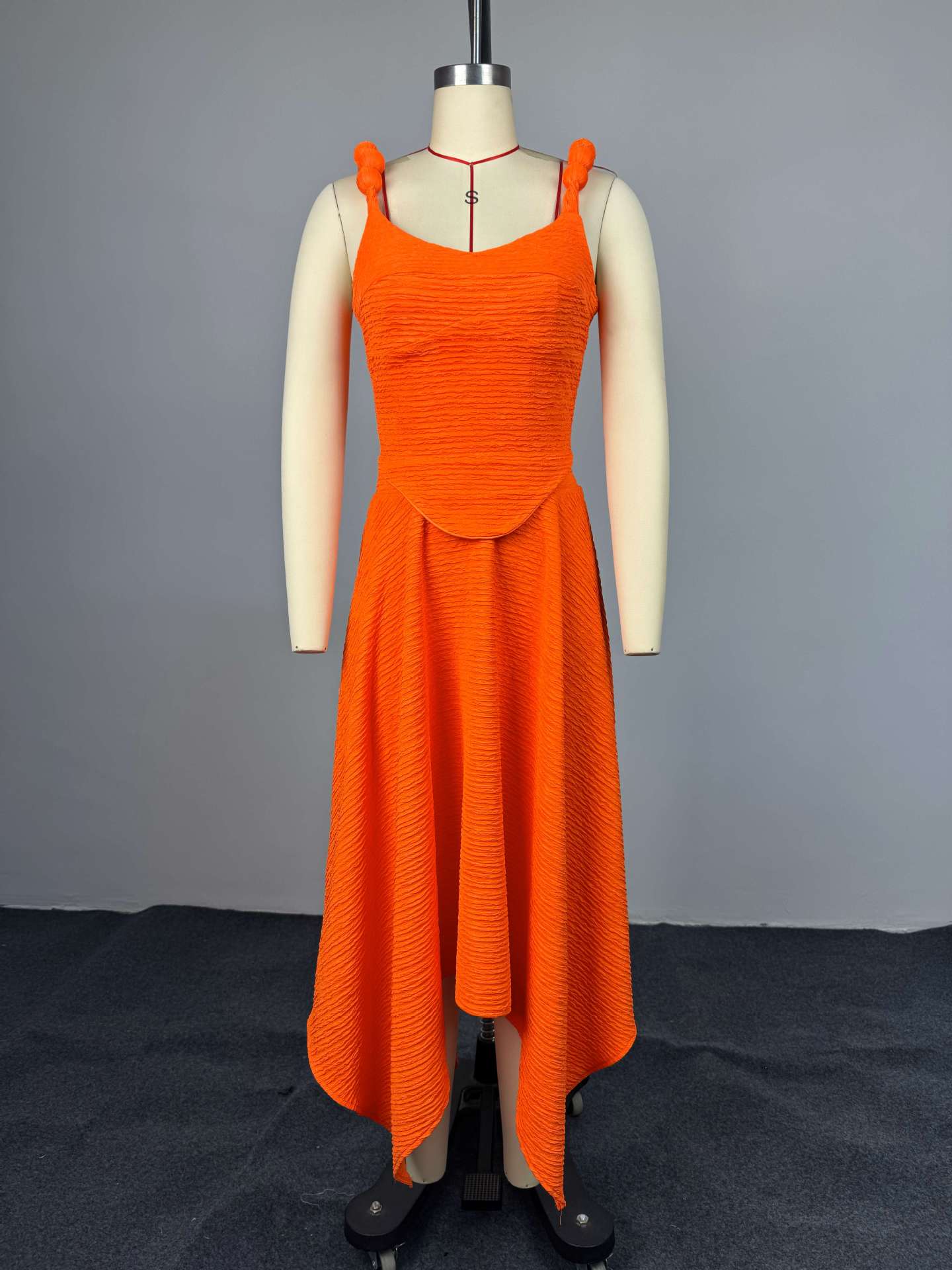 Solid Color Camisole High-waisted Skirt Two-piece Set