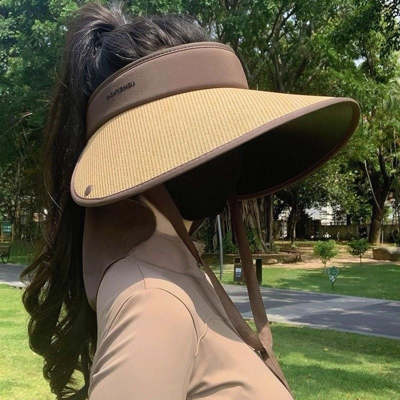 Shawl Sun Hat Plus-sized Sun Protection Foldable