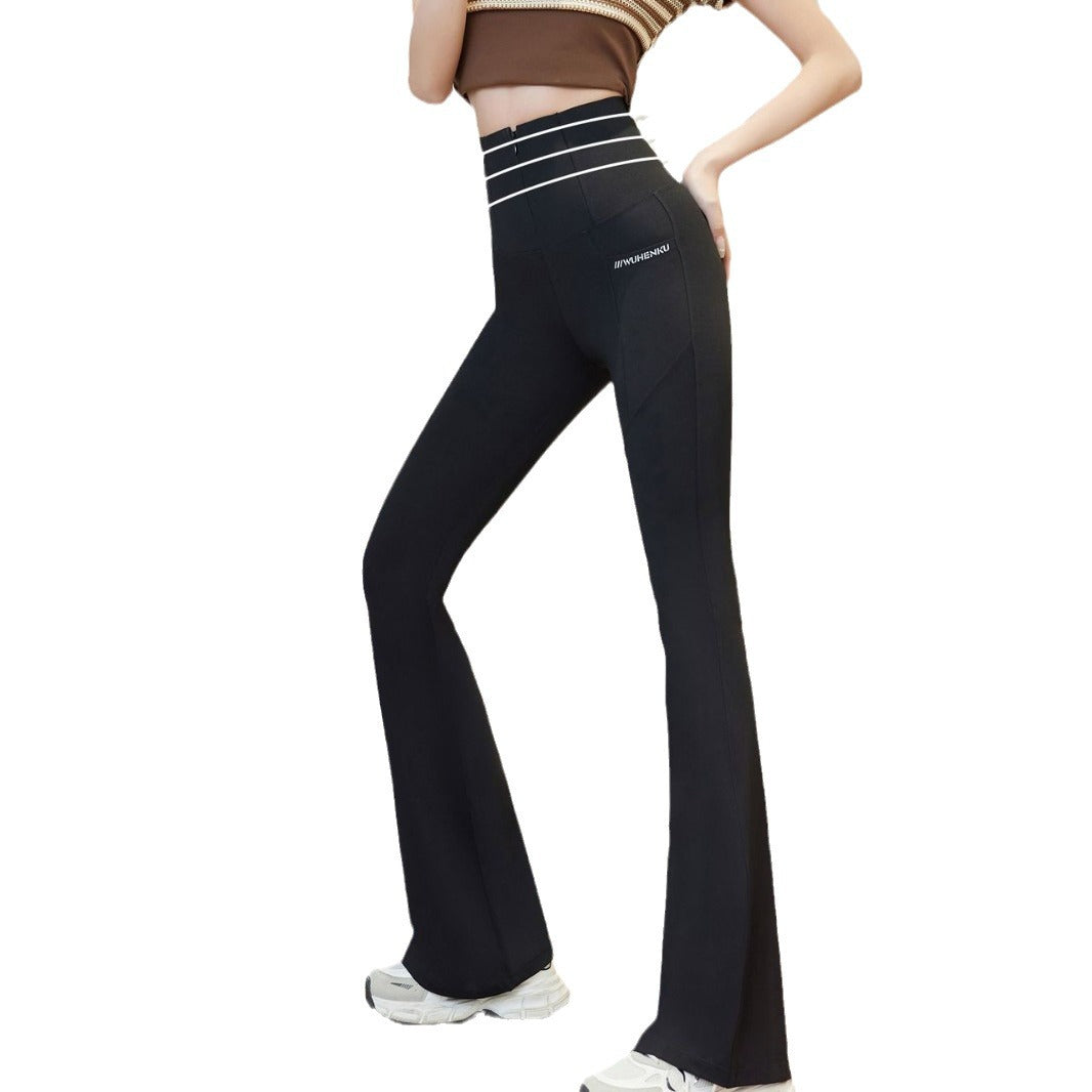 High Waist High Elastic Shark Pants Outer Wear Leggings