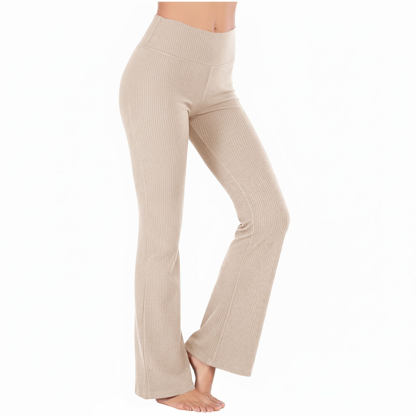 Slimming High-waisted Hip-lifting Wide-leg Pants For Running