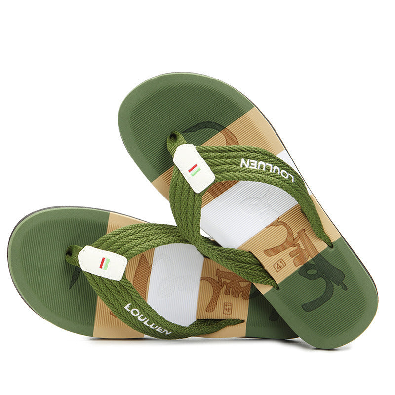 European And American Fashion Slippers Men's Trendy Outer Wear Clip