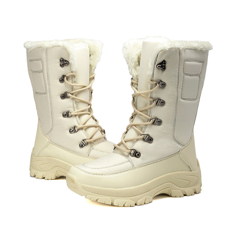 Fashion Ladies Plus Velvet High-top Cotton Boots