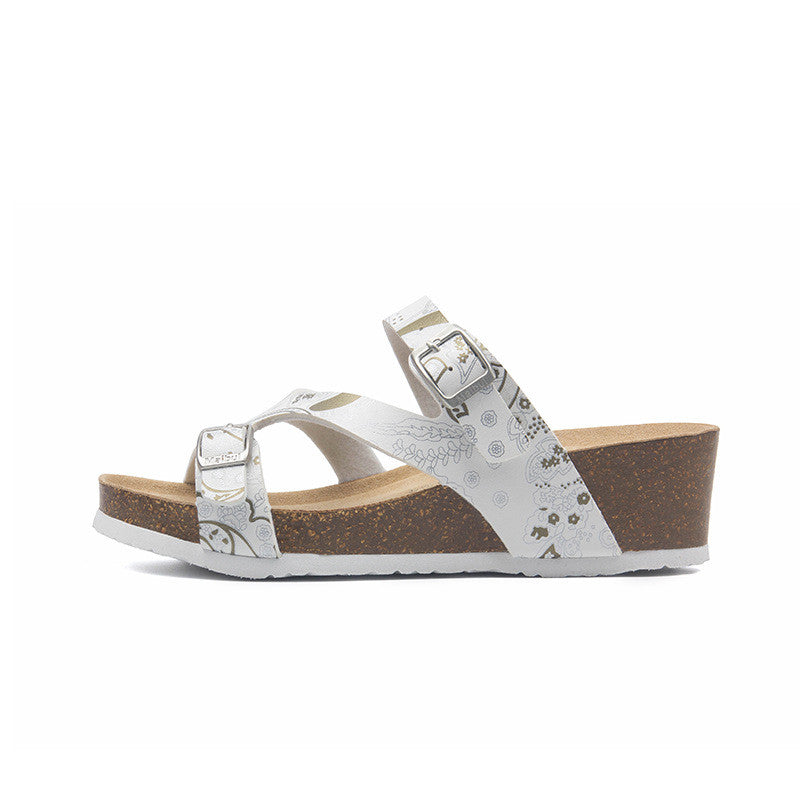 Increase Outdoor Beach Slope With Cork Slippers High Heels
