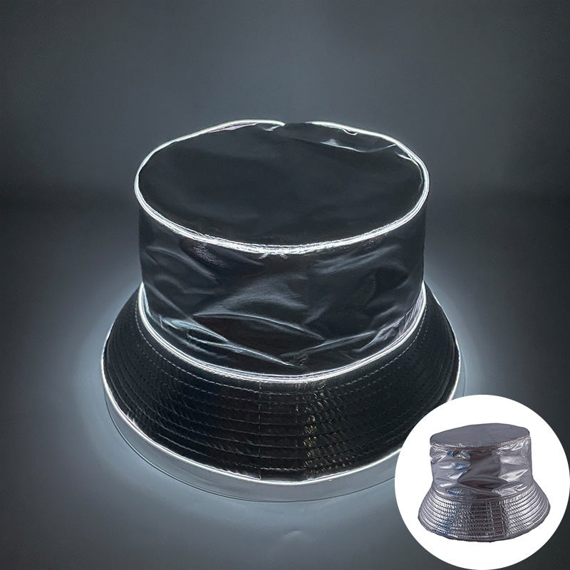 Bar Disco Glowing Bucket Hat Halloween Party LED Light