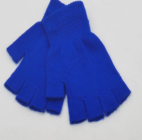 Half Finger Wool Cycling Acrylic Warm Fingerless Gloves