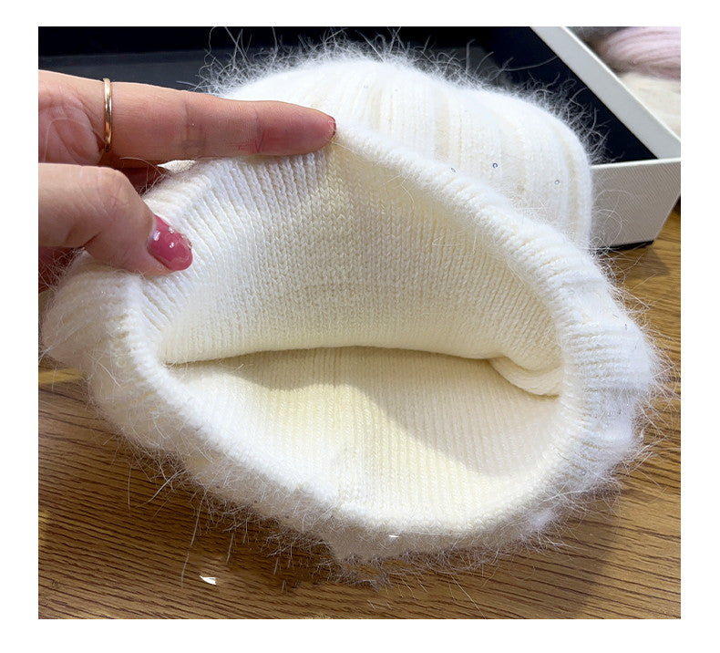 Woolen Korean Version Versatile Melon Skin Hat