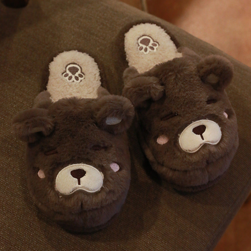 Warm Thick Sole Indoor Household Couple Cotton Slippers