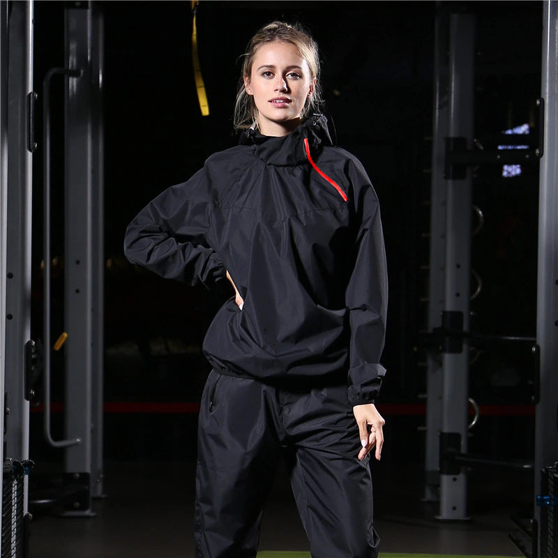 Sweat Suit Plus Inner Net Sportswear Fitness Running Sweat Two-piece Set