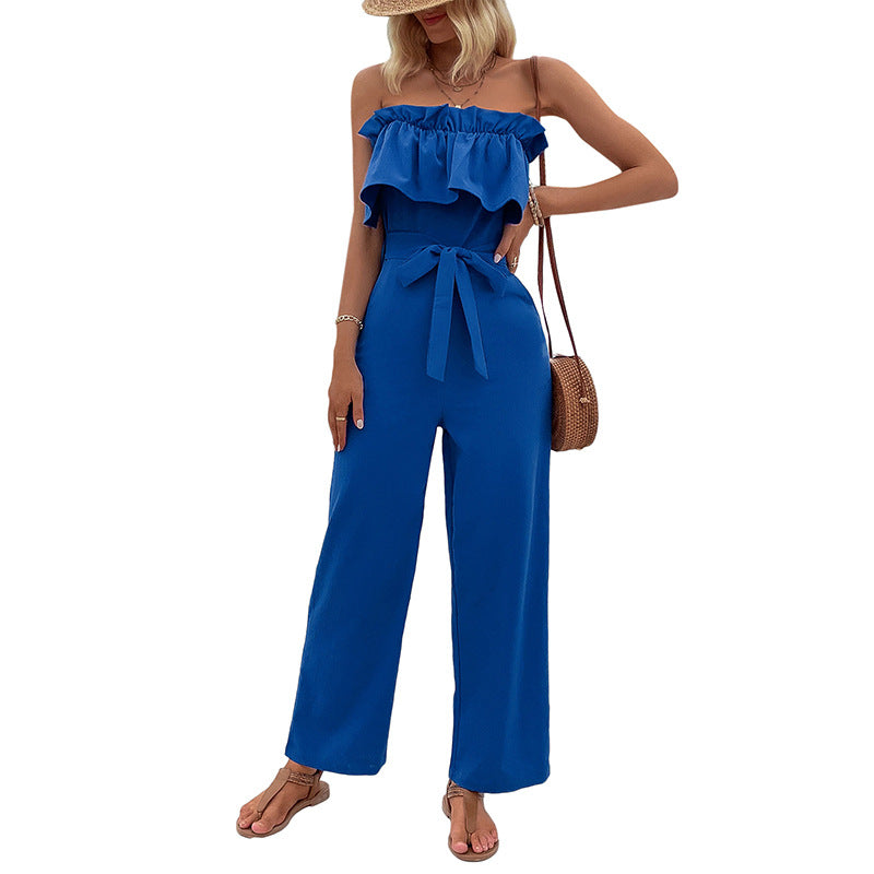 Kvinders Jumpsuit Ærmeløs Tube Top
