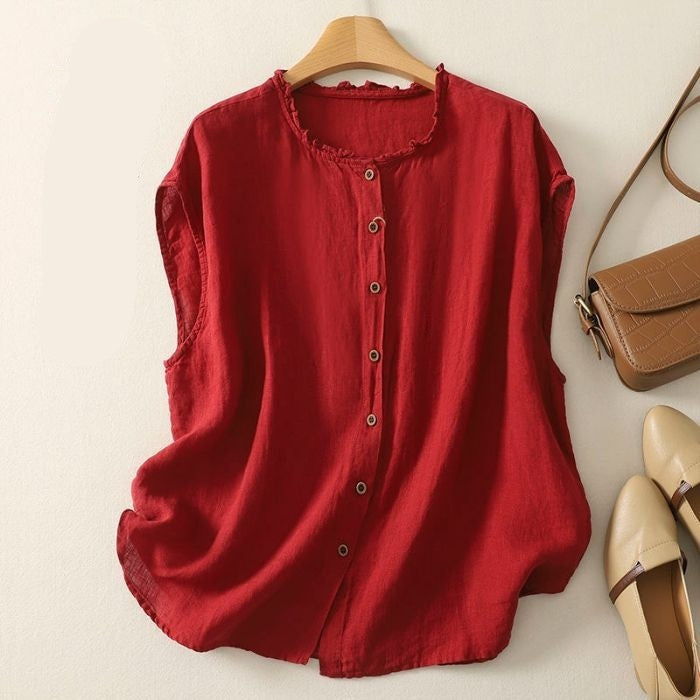 Womens Sleeveless Top Vest Cardigan Or Jacket
