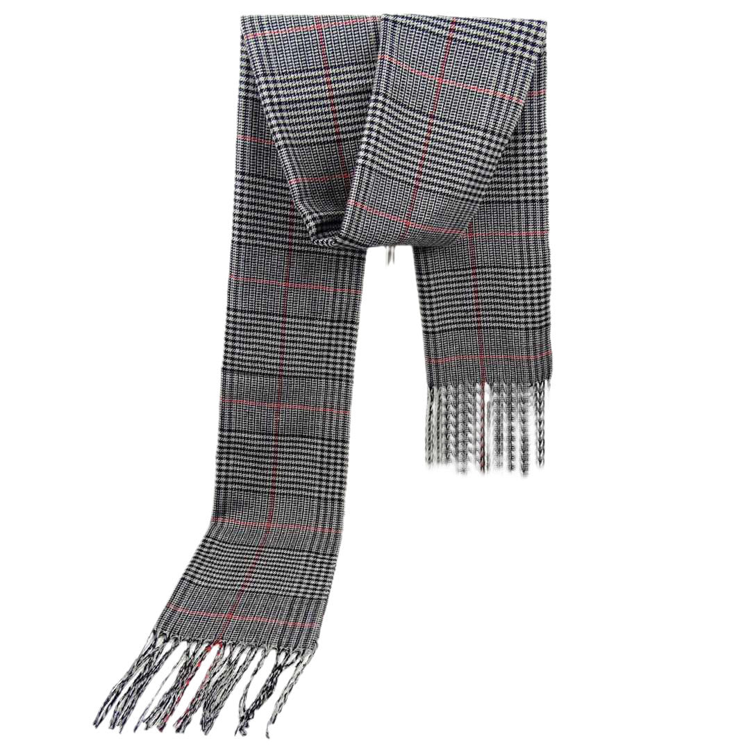 Men's Versatile Reversible Checkered Shawl Scarf