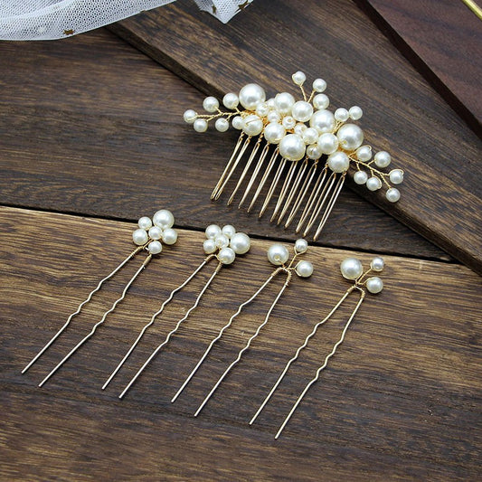 Elegant Pearl Hair U Clip Cheongsam Accessories