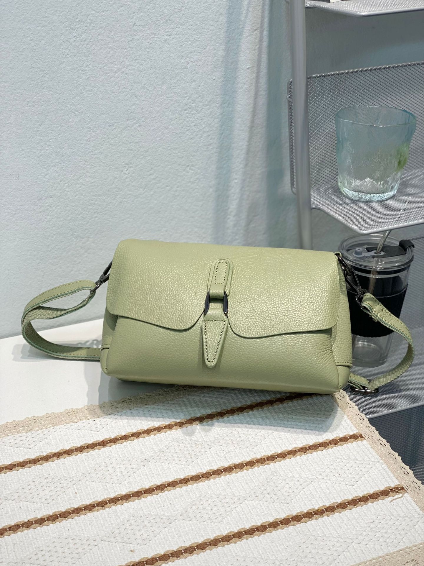 Top Grain Leather Casual Shoulder Crossbody Bag