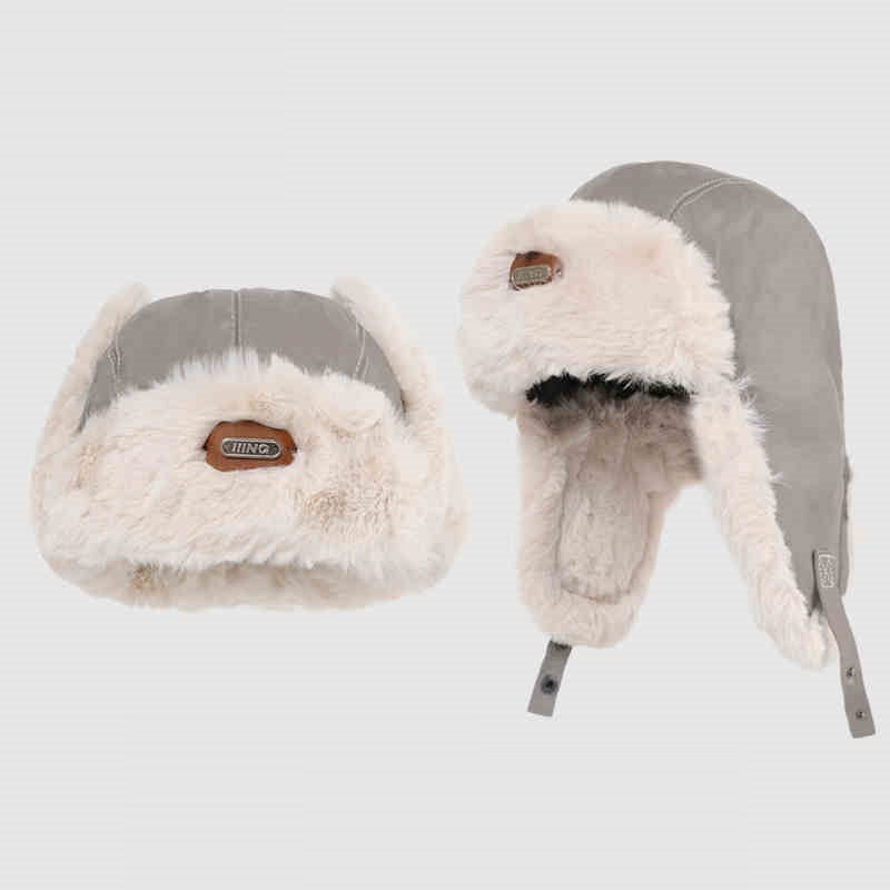 Autumn And Winter Men's And Women's Warm Vintage Leather Pilot Hat