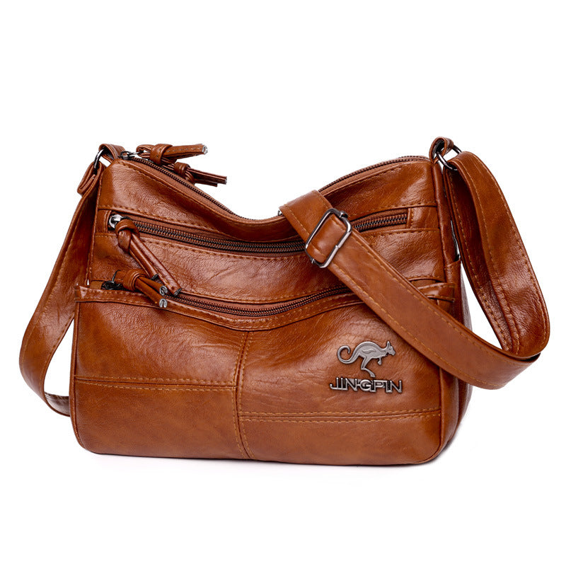 Crossbody New Shoulder Bag Soft Leather Textured