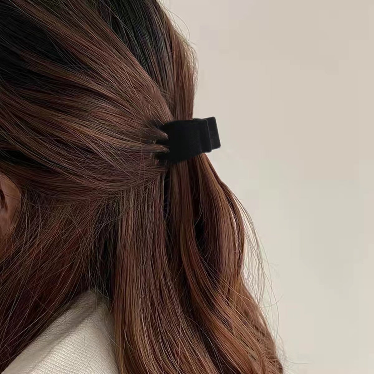 Small Size Flocking Grip High Ponytail Anti-collapse Fixed Gadget