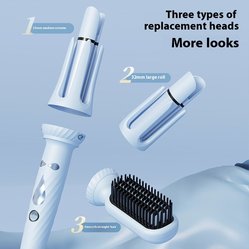 32mm Three-in-one For Curling Or Straightening Automatic Hair Curler
