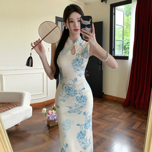 Fashionable Minimalist Chinese Style Dress For Women
