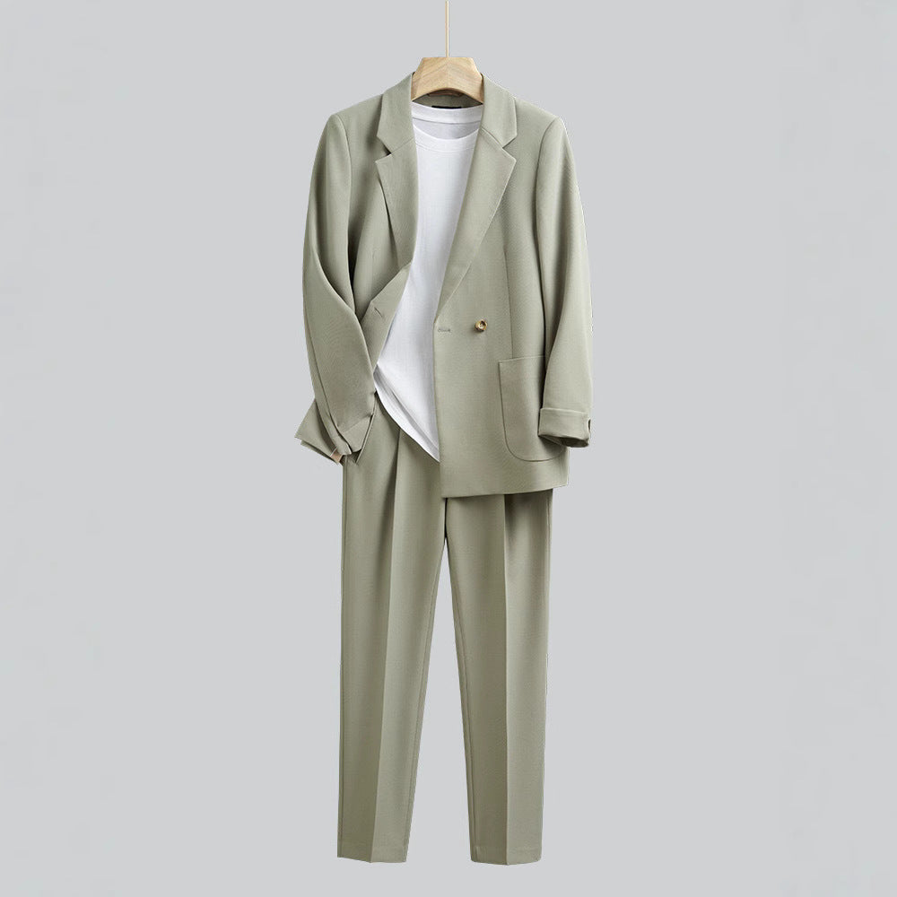 Japanese Style Draping Casual Suit Men's Loose