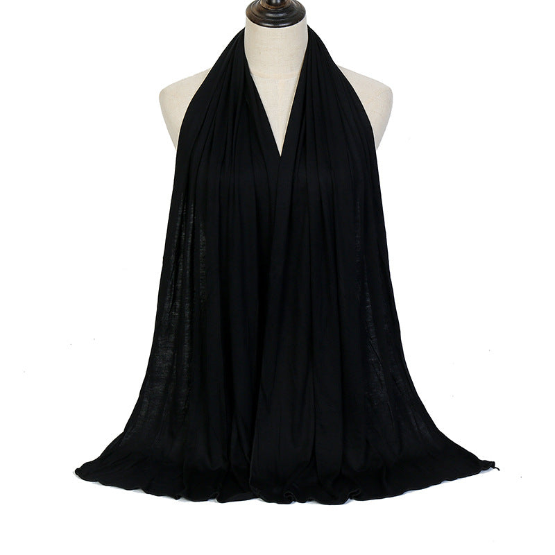 Solid Color Cotton Warm Shawl
