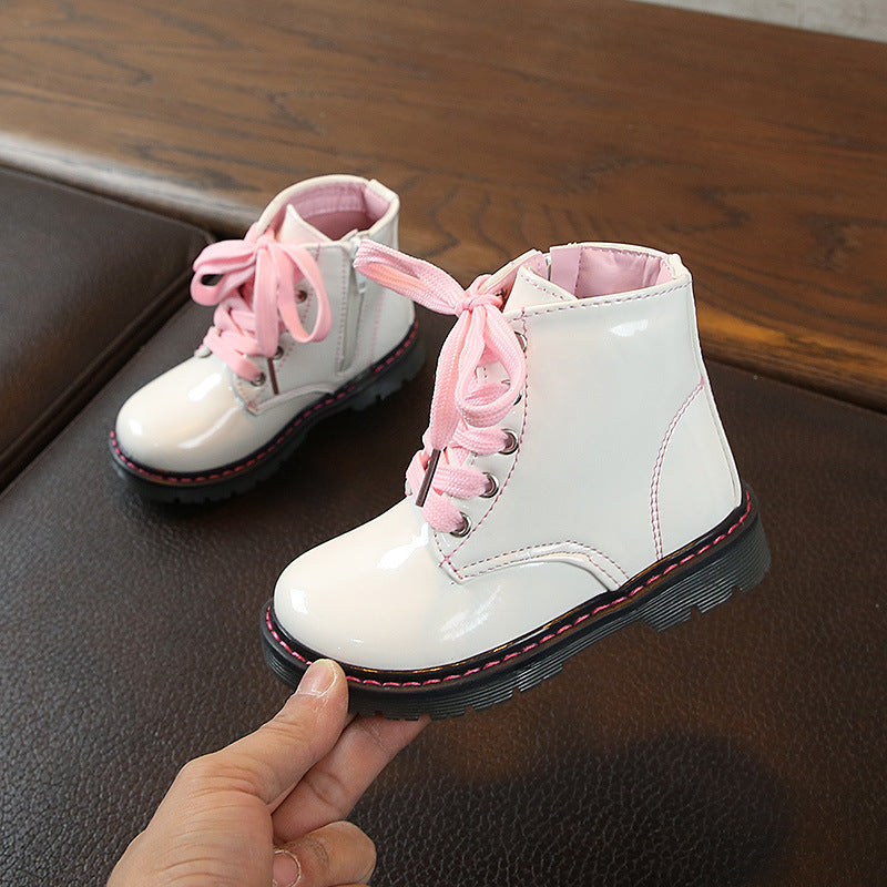 Boys And Girls Fashion Non-slip Beef Tendon Soft Bottom Boots