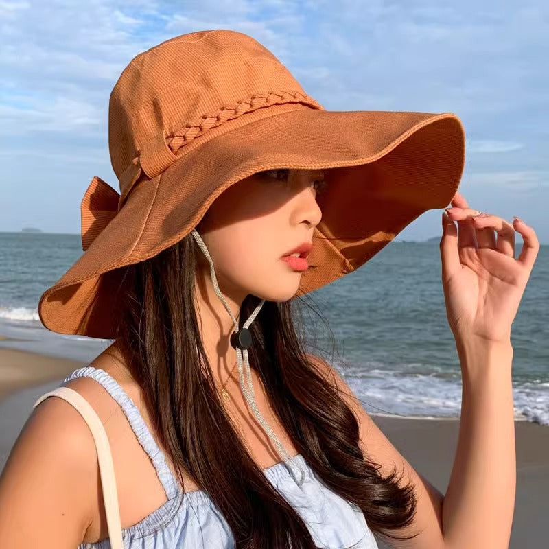 Sun-proof Sun-proof Bow All-match Fashion Sun Hat