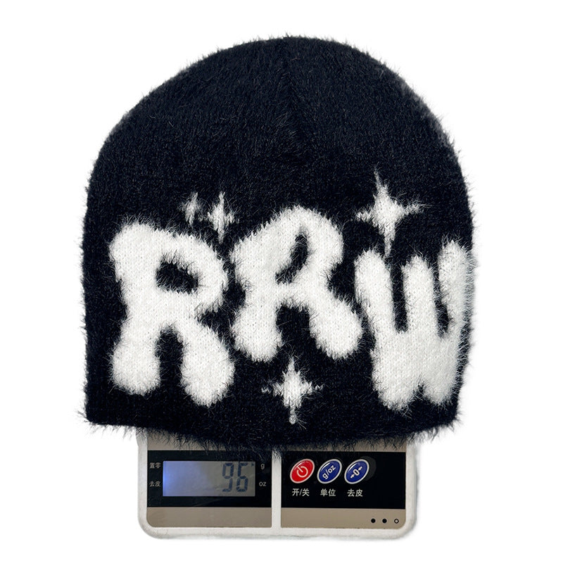 New Mink-like Knitted Jacquard Hat
